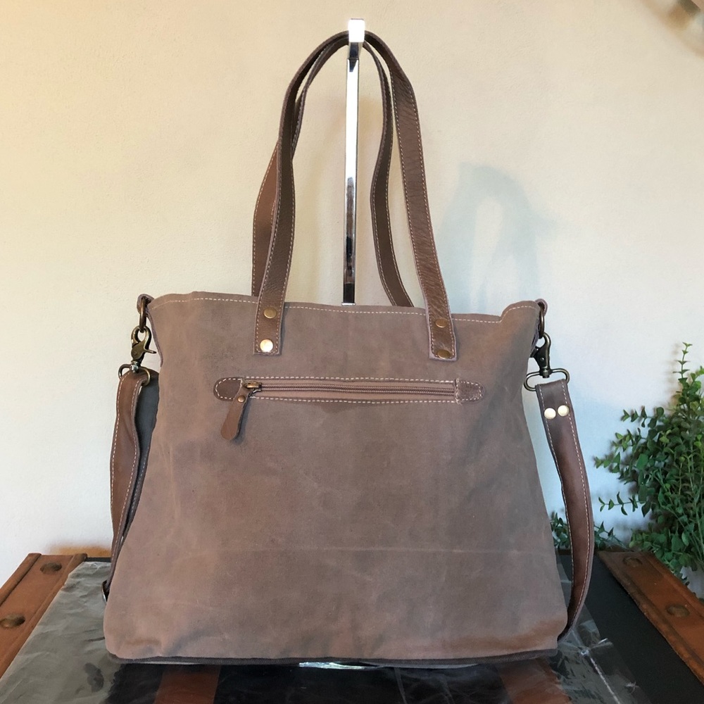 Myra bag Life Always Shoulder Purse  Canvas - Picture 4 of 8